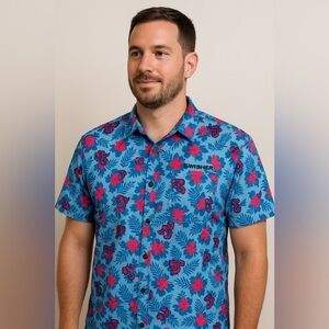 Men’s Swisher Hawaiian Shirt – Jacksonville Jumbo Shrimp Edition (Size XL)
